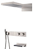 Boheme Zodiac Душевой комплект встраиваемый - термостат, душ, 3 потребителя, цвет: nickel brush 133-2-NB