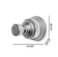 Boheme Aura Крючок для полотенца, подвесной, цвет: chrome 10246-CR