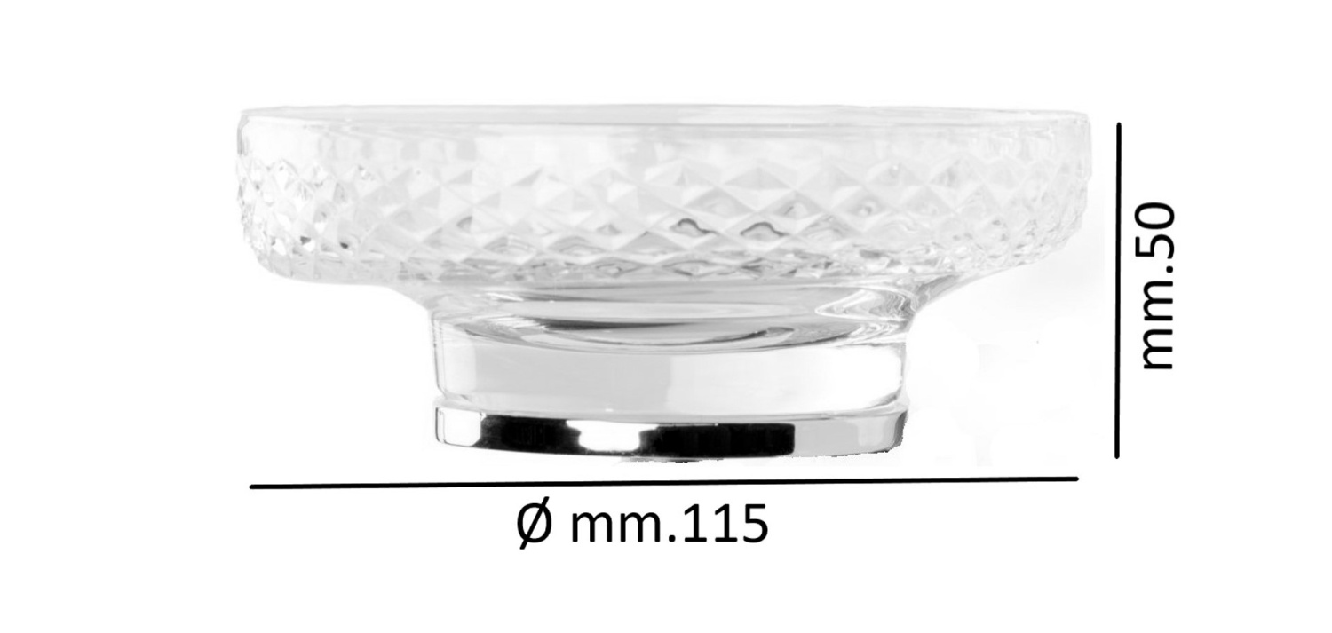 Boheme Aura Мыльница со стеклянной чашей, настольная, цвет: gold 10251-G