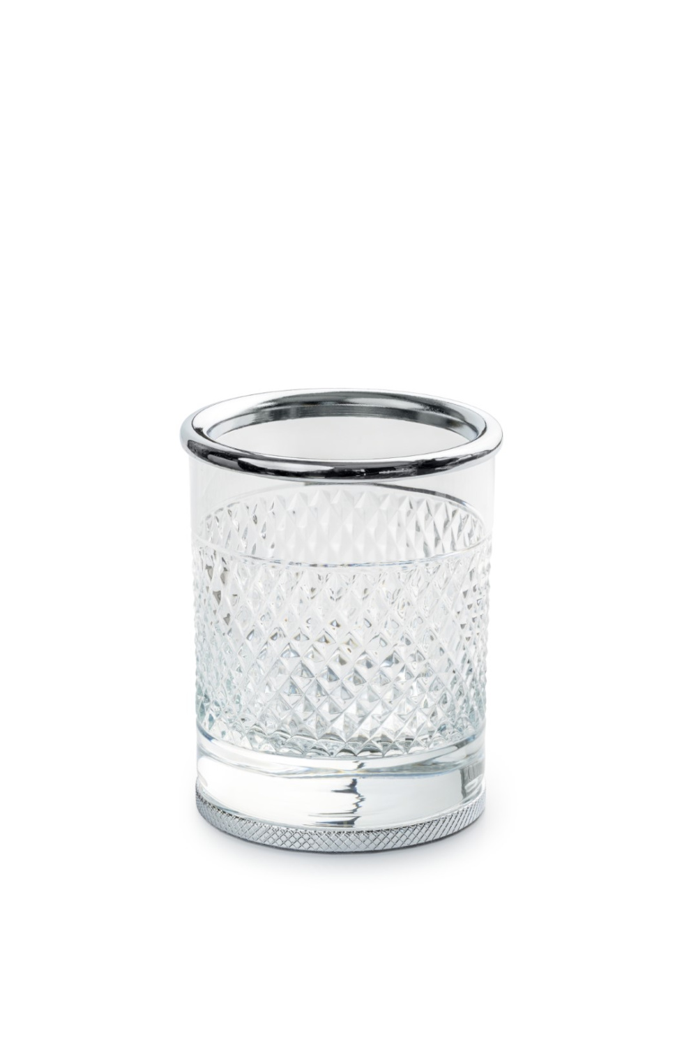 Boheme Aura Стакан настольный, стеклянный полупрозрачный, цвет: chrome 10252-CR