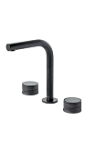 Boheme Prestige Смеситель для раковины на 3 отверстия, высота излива 17,9 см, без д/к, цвет: black 152-B-PR