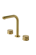 Boheme Prestige Смеситель для раковины на 3 отверстия, излив 17,9 см, без д/к, цвет: matt gold 152-MG-PR