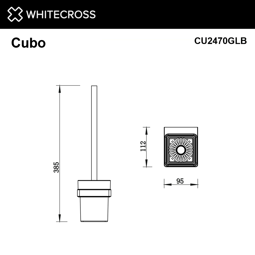 Whitecross Cubo Ершик подвесной цвет: золото брашированное CU2470GLB