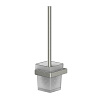 Whitecross Cubo Ершик для унитаза подвесной со стеклянной колбой, цвет: никель брашированный CU2470NIB