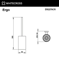 Whitecross Ergo Ершик подвесной цвет: хром глянцевый ER2270CR