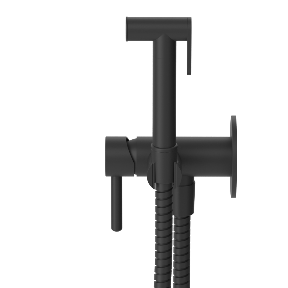 Whitecross Y Гигиенический душ встраиваемый, комплект, шланг 125 см, цвет: черный матовый SYSYBI2BL