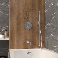 Whitecross Y Смеситель для душа встраиваемый: излив 21 см, ручной душ 150 см, цвет: хром глянцевый YSET06CR