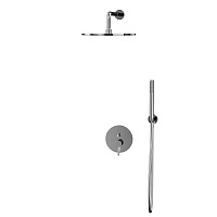 Whitecross Y Душевой комплект встраиваемый: ручной душ, шланг, верхний душ 30 см, цвет: хром глянц. YSET04CR