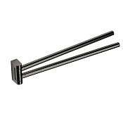 Colombo Mini Полотенцедержатель двойной 34 см, подвесной, цвет: stainless steel B4012.HPS1