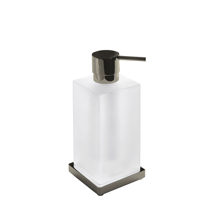 Colombo Design Look Дозатор для жидкого мыла настольный, стеклянная колба, цвет: stainless steel B9317.HPS1-VAN