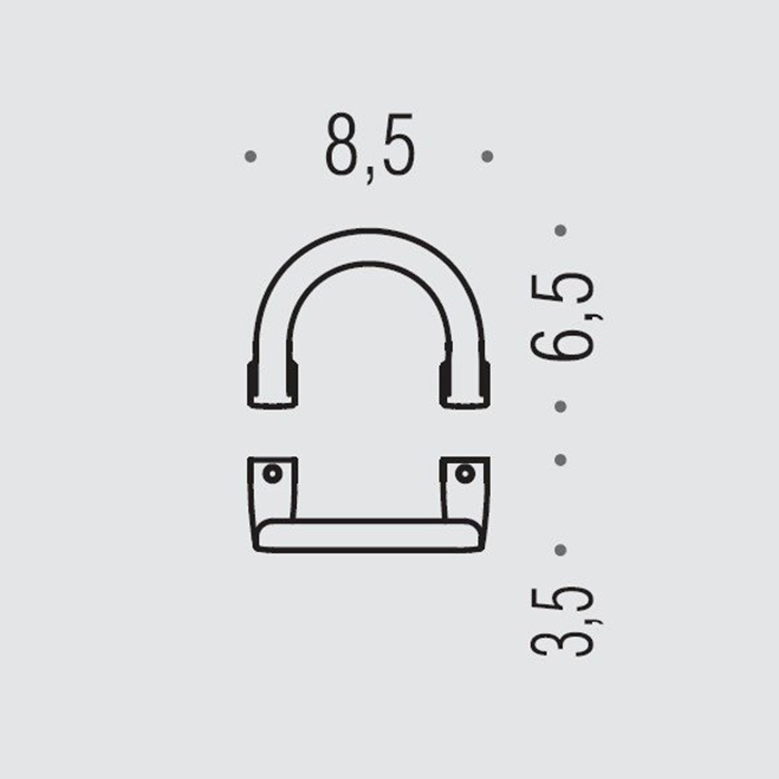 Colombo Design Lulu Крючок, подвесной, одинарный, цвет: stainless steel BLC47.HPS1
