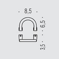 Colombo Design Lulu Крючок, подвесной, одинарный, цвет: stainless steel BLC47.HPS1