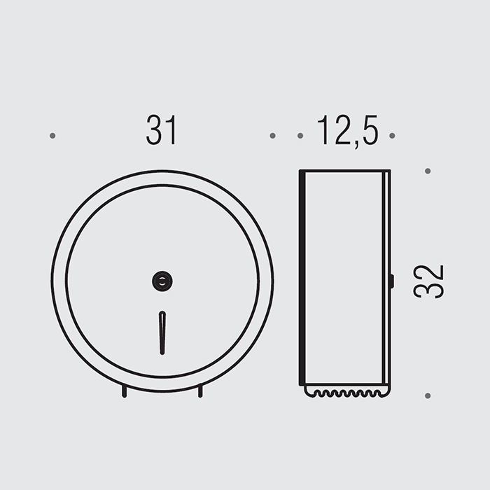 Colombo Hotel Collection Контейнер для туалетной бумаги, с замком, цвет: polished stainless steel B9983N.IL