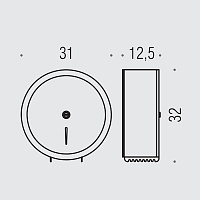 Colombo Hotel Collection Контейнер для туалетной бумаги, с замком, цвет: polished stainless steel B9983N.IL