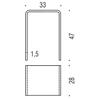 Colombo Design Hotel Collection Сиденье пластиковое, напольное, 33х28х47h см, цвет: nransparent B9977.TR