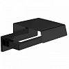 Colombo Design Basic Q Держатель туалетной бумаги, подвесной, с крышкой, цвет: matt black B3791.NM