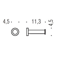 Colombo Design Plus Держатель туалетной бумаги, подвесной, цвет: graphite W4992.GL