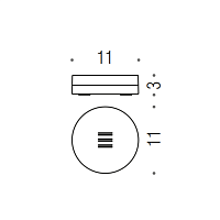 Colombo Design Mini Мыльница настольная со стеклянной чашей, латунь, цвет: matt black B5240.NM-VAN