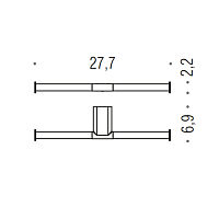 Colombo Design Mini Держатель для туалетной бумаги, двойной, цвет: matt black B4090.NM
