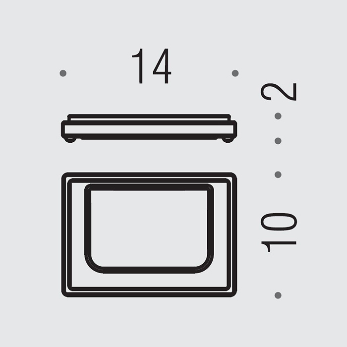 Colombo Design Look Мыльница со стеклянной чашей, настольная, цвет: stainless steel B1640.HPS1-VAN