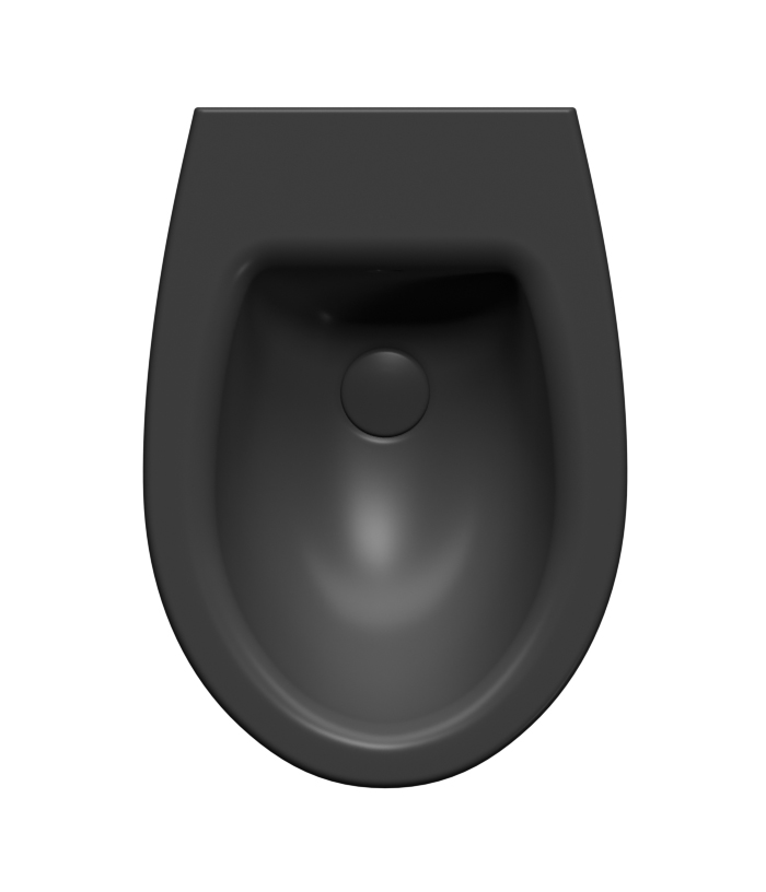 GSI Modo Биде подвесное с 1 отверстием под смеситель и переливом, без крепежа, цвет: ardesia opaco 9864126