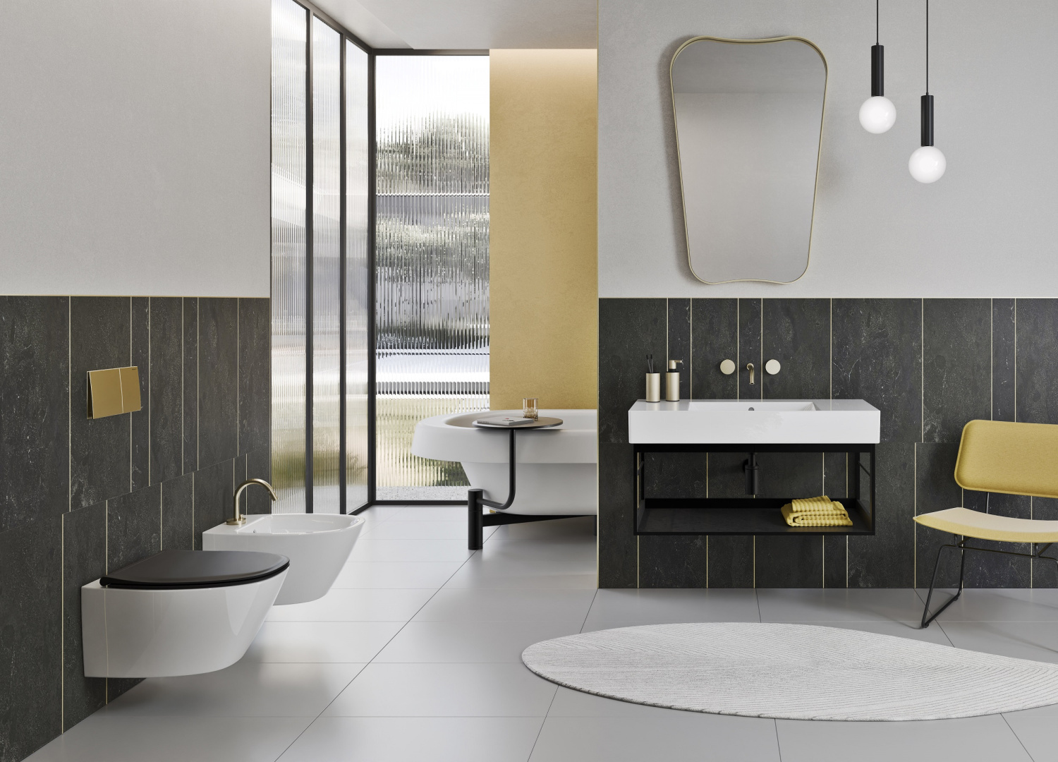 GSI Modo+ Унитаз подвесной 54x37 см безободковый, смыв swirlflush, цвет: белый глянцевый 841511