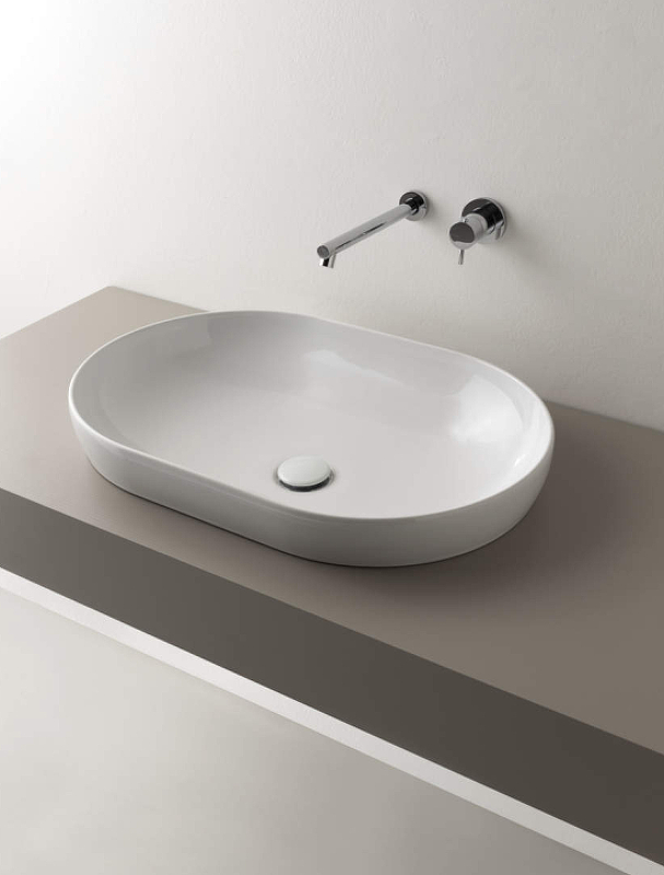 Globo T-Edge Раковина встраиваемая сверху 60x41 см, без перелива, без д/к, цвет: белый глянцевый B6O61BO