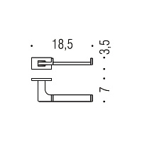 Colombo Design Look Держатель туалетной бумаги, подвесной, цвет: graphite B1608.GL