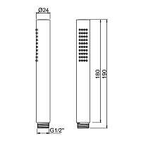Almar Easybrass Ручной душ, 1 режим, цвет: brushed gun metal E082091.GM