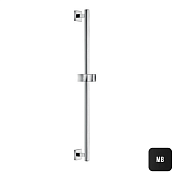 Almar Cube Душевая штанга 90 см с держателем для лейки, цвет: matt black E087005.MB