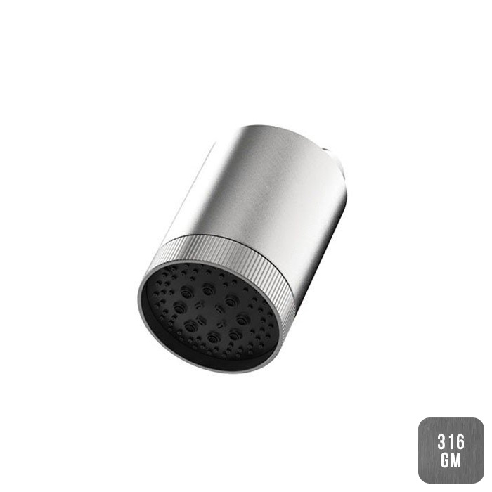 Almar Beam 100 Верхний душ с кронштейном настенным d10 см, 2 режима, цвет: brushed gun metal E044286.GM316