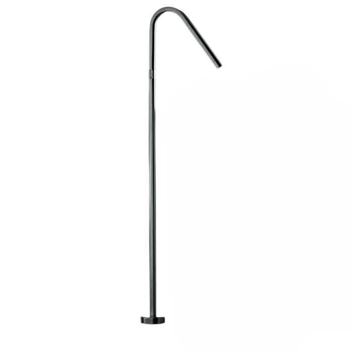 Kerasan Смеситель для раковины, напольный, с прогрессивным картриджем, цвет: нерж. сталь сатин. 756198 NEW