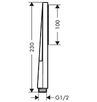 Hansgrohe Pulsify E Лейка для душа ручная на 1 режим, цвет: бронза брашированная 24320140