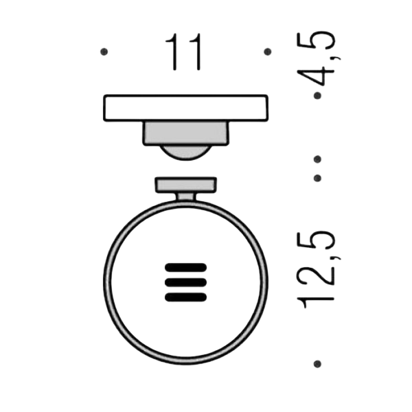 Colombo Design Nordic Мыльница, стеклянная чаша, запасная, цвет: chrome B5251