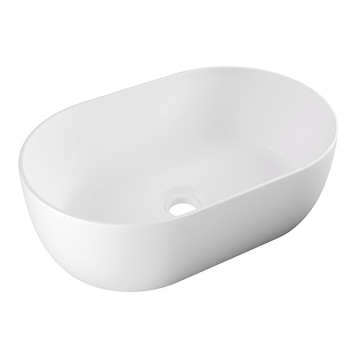 Alice Unica Раковина чаша 55х35х17h см, без перелива, цвет: белый матовый 32120109
