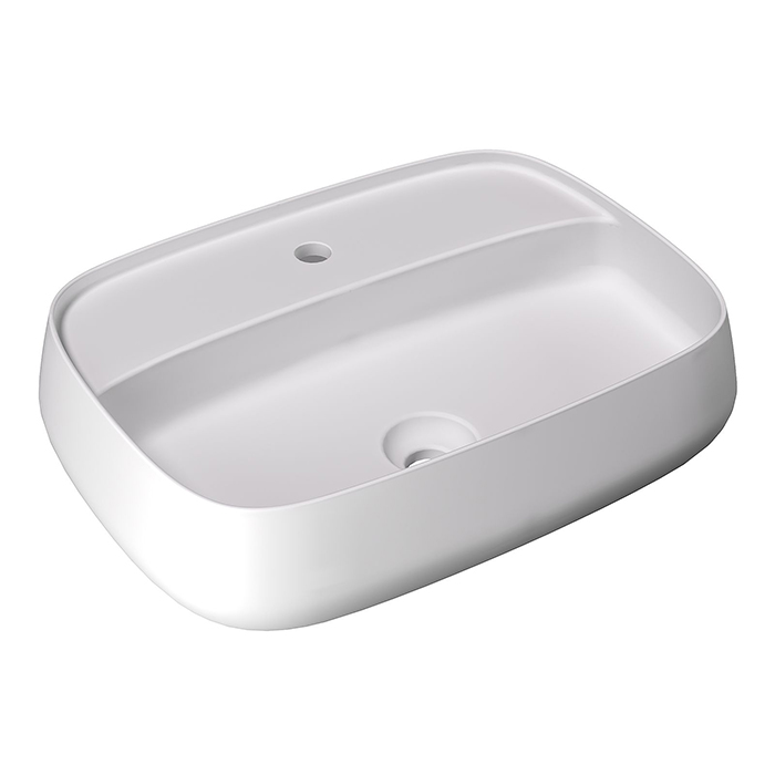 Alice Nur Раковина чаша 60х45х14h см, без перелива, цвет: белый матовый 33210109
