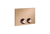 Gessi Venti20 Клавиша смыва двойная для Tece, цвет: warm bronze brushed PVD 54657#726