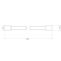 Gessi Душевой шланг Cromalux 150 см, цвет: matte black 01637#299