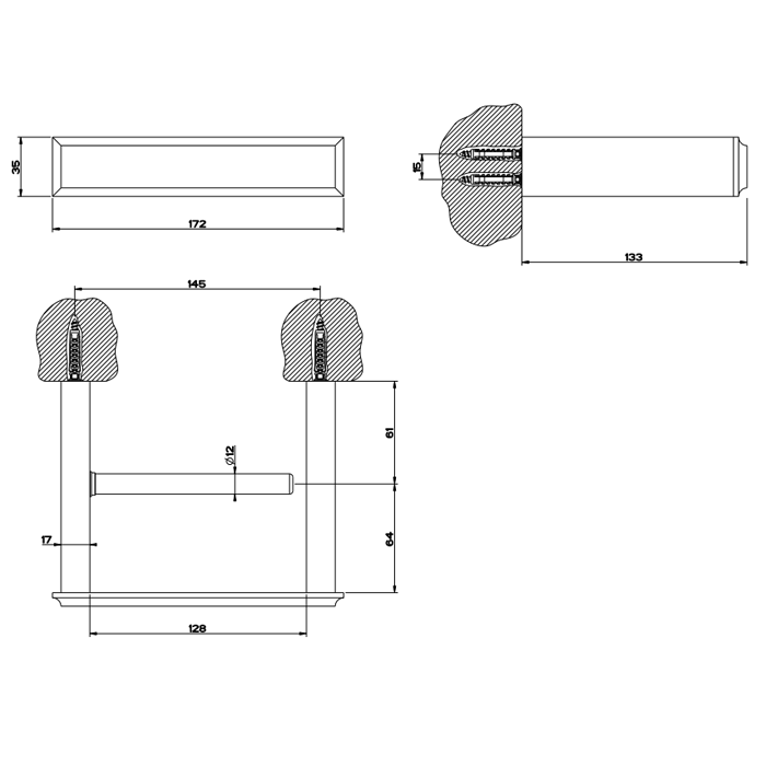 Gessi Eleganza Держатель туалетной бумаги, подвесной, цвет: chrome 46455#031