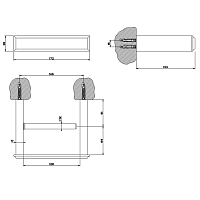 Gessi Eleganza Держатель туалетной бумаги, подвесной, цвет: chrome 46455#031