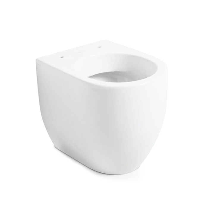 Kerasan Flo Унитаз приставной 53x37 см, безодобковый, без крышки и крепления, цвет: Bianco 310901