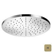Almar Round 300 Верхний душ без кронштейна d30 см, 1 режим, цвет: brushed high brass E044040.HB