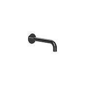 Almar Round Излив настенный для ванны 24 см, цвет: brushed absolute black E098007.AB
