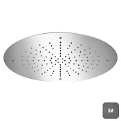 Almar Round 500 Потолочный душ d49,8 см, встраиваемый, 1 режим, цвет: brushed gun metal E044047.GM