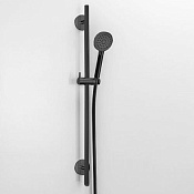 Almar Posh Душевой гарнитур: ручная лейка Posh, шланг 150 см, штанга, цвет: brushed absolute black E144065.AB