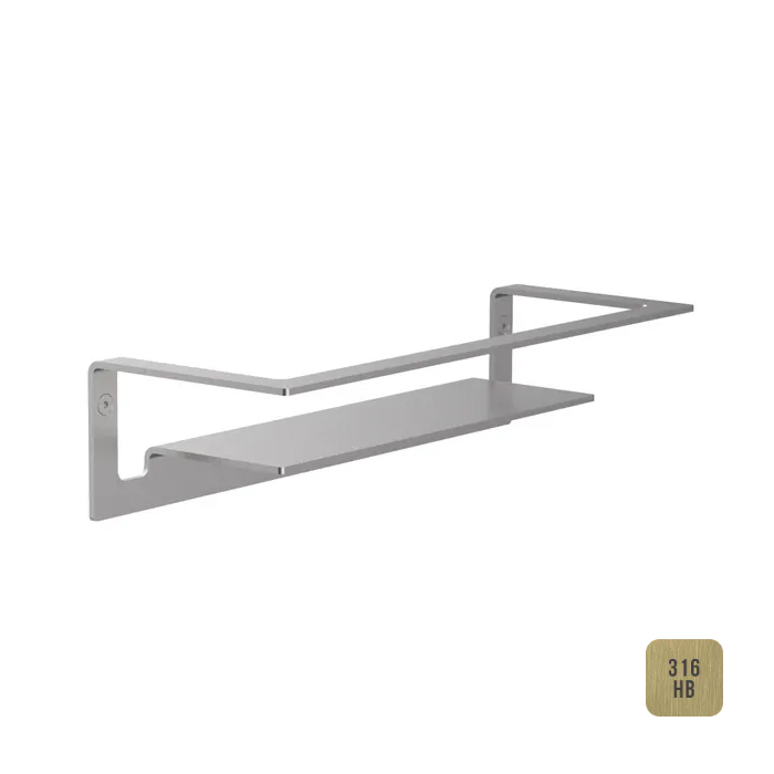 Almar Accessories Полка подвесная 30х7h см, цвет: brushed high brass E300001.HB316