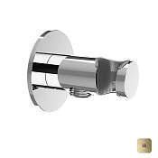 Almar Round Шланговое подключение для лейки с держателем, цвет: polished gold E095037.GO