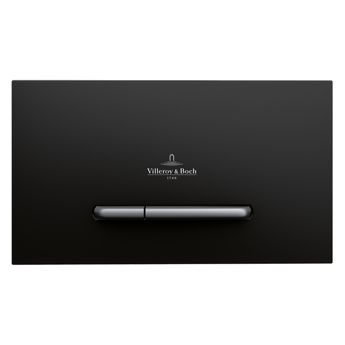 Villeroy & Boch Панель смыва унитаза, цвет: черный матовый 922169AN