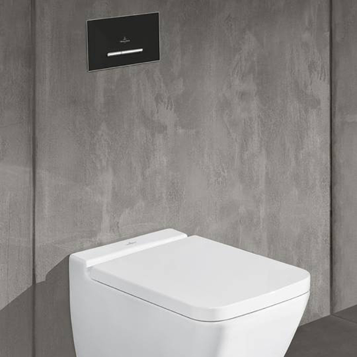 Villeroy & Boch Панель смыва унитаза, цвет: черный матовый 922169AN