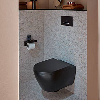 Villeroy & Boch Панель смыва унитаза, цвет: черный матовый 922169AN